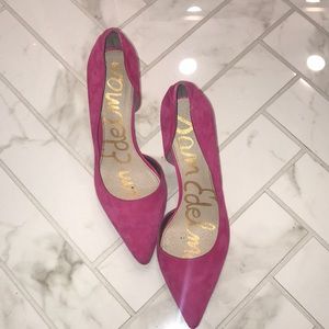 Sam Edelman pink suede pumps/heels